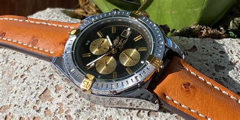 replace breitling leather strap with rubber|aftermarket breitling straps.